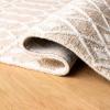 SAFAVIEH Blossom Collection Area Rug – 6′ Square, Beige & Ivory, Handmade Moroccan Wool, Ideal for High Traffic Areas in Living Room, Bedroom (BLM115B)(Beige/Ivory)