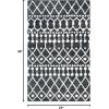 SAFAVIEH Blossom Collection Area Rug – 6′ Square, Beige & Ivory, Handmade Moroccan Wool, Ideal for High Traffic Areas in Living Room, Bedroom (BLM115B)(Black/Ivory)