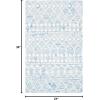 SAFAVIEH Blossom Collection Area Rug – 6′ Square, Beige & Ivory, Handmade Moroccan Wool, Ideal for High Traffic Areas in Living Room, Bedroom (BLM115B)(Blue/Ivory)