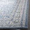 SAFAVIEH Charleston Collection Area Rug – 6’7″ Square, Ivory & Red, Oriental Distressed Design, Non-Shedding & Easy Care, Ideal for High Traffic Areas in Living Room, Bedroom (CHL412A)(Navy/Creme)