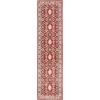 SAFAVIEH Charleston Collection Area Rug – 6’7″ Square, Ivory & Red, Oriental Distressed Design, Non-Shedding & Easy Care, Ideal for High Traffic Areas in Living Room, Bedroom (CHL412A)(Red/Ivory)