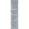 SAFAVIEH Charleston Collection Area Rug – 6’7″ Square, Ivory & Red, Oriental Distressed Design, Non-Shedding & Easy Care, Ideal for High Traffic Areas in Living Room, Bedroom (CHL412A)(Navy/Creme)