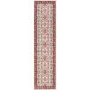 SAFAVIEH Charleston Collection Area Rug – 6’7″ Square, Ivory & Red, Oriental Distressed Design, Non-Shedding & Easy Care, Ideal for High Traffic Areas in Living Room, Bedroom (CHL412A)(Ivory/Red)