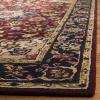SAFAVIEH Classic Collection Area Rug – 8′ x 10′, Burgundy & Navy, Handmade Traditional Oriental Wool, Ideal for High Traffic Areas in Living Room, Bedroom (CL362A)(Burgundy/Navy)