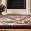SAFAVIEH Classic Collection Area Rug – 8′ x 10′, Burgundy & Navy, Handmade Traditional Oriental Wool, Ideal for High Traffic Areas in Living Room, Bedroom (CL362A)(Burgundy/Navy)