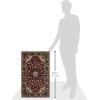 SAFAVIEH Classic Collection Area Rug – 8′ x 10′, Burgundy & Navy, Handmade Traditional Oriental Wool, Ideal for High Traffic Areas in Living Room, Bedroom (CL362A)(Burgundy/Navy)
