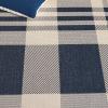 SAFAVIEH Courtyard Collection 9′ x 12′ Green/Beige CY6201 Plaid Indoor/-Outdoor Waterproof Easy-Cleaning Patio Backyard Mudroom Area-Rug(Navy/Beige)