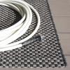 SAFAVIEH Courtyard Collection Area Rug – 8′ x 10′, Natural & Cream, Non-Shedding & Easy Care, Indoor/Outdoor & Washable-Ideal for Patio, Backyard, Mudroom (CY8521-03012)(Black/Beige)