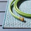 SAFAVIEH Courtyard Collection Area Rug – 8′ x 10′, Natural & Cream, Non-Shedding & Easy Care, Indoor/Outdoor & Washable-Ideal for Patio, Backyard, Mudroom (CY8521-03012)(Aqua/Grey)