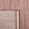 SAFAVIEH Courtyard Collection Area Rug – 8′ x 10′, Natural & Cream, Non-Shedding & Easy Care, Indoor/Outdoor & Washable-Ideal for Patio, Backyard, Mudroom (CY8521-03012)(Red/Beige)
