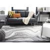 SAFAVIEH Craft Collection Area Rug – 8′ x 10′, Grey & Gold, Modern Abstract Design, Non-Shedding & Easy Care, Ideal for High Traffic Areas in Living Room, Bedroom (CFT819F)(Grey/Silver)