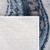 SAFAVIEH Craft Collection Area Rug – 8′ x 10′, Grey & Gold, Modern Abstract Design, Non-Shedding & Easy Care, Ideal for High Traffic Areas in Living Room, Bedroom (CFT819F)(Blue/Grey)