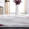 SAFAVIEH Craft Collection Area Rug – 8′ x 10′, Grey & Gold, Modern Abstract Design, Non-Shedding & Easy Care, Ideal for High Traffic Areas in Living Room, Bedroom (CFT819F)(Grey/Wine)