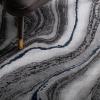 SAFAVIEH Craft Collection Area Rug – 8′ x 10′, Grey & Gold, Modern Abstract Design, Non-Shedding & Easy Care, Ideal for High Traffic Areas in Living Room, Bedroom (CFT819F)(Grey/Blue)