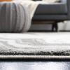 SAFAVIEH Craft Collection Area Rug – 8′ x 10′, Grey & Gold, Modern Abstract Design, Non-Shedding & Easy Care, Ideal for High Traffic Areas in Living Room, Bedroom (CFT819F)(Grey/Silver)