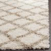 SAFAVIEH Dallas Shag Collection Area Rug – 5’1″ x 7’6″, Seafoam & Ivory, Trellis Design, Non-Shedding & Easy Care, 1.5-inch Thick Ideal for High Traffic Areas in Living Room, Bedroom (SGD258C)(Ivory/Beige)