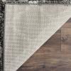 SAFAVIEH Dallas Shag Collection Area Rug – 5’1″ x 7’6″, Seafoam & Ivory, Trellis Design, Non-Shedding & Easy Care, 1.5-inch Thick Ideal for High Traffic Areas in Living Room, Bedroom (SGD258C)(Dark Grey/Ivory)