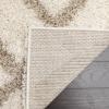 SAFAVIEH Dallas Shag Collection Area Rug – 5’1″ x 7’6″, Seafoam & Ivory, Trellis Design, Non-Shedding & Easy Care, 1.5-inch Thick Ideal for High Traffic Areas in Living Room, Bedroom (SGD258C)(Ivory/Beige)