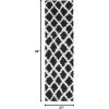 SAFAVIEH Dallas Shag Collection Area Rug – 5’1″ x 7’6″, Seafoam & Ivory, Trellis Design, Non-Shedding & Easy Care, 1.5-inch Thick Ideal for High Traffic Areas in Living Room, Bedroom (SGD258C)(Black/Ivory)