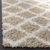 SAFAVIEH Dallas Shag Collection Area Rug – 5’1″ x 7’6″, Seafoam & Ivory, Trellis Design, Non-Shedding & Easy Care, 1.5-inch Thick Ideal for High Traffic Areas in Living Room, Bedroom (SGD258C)(Beige/Ivory)