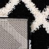 SAFAVIEH Dallas Shag Collection Area Rug – 5’1″ x 7’6″, Seafoam & Ivory, Trellis Design, Non-Shedding & Easy Care, 1.5-inch Thick Ideal for High Traffic Areas in Living Room, Bedroom (SGD258C)(Black/Ivory)