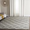 SAFAVIEH Dallas Shag Collection Area Rug – 5’1″ x 7’6″, Seafoam & Ivory, Trellis Design, Non-Shedding & Easy Care, 1.5-inch Thick Ideal for High Traffic Areas in Living Room, Bedroom (SGD258C)(Grey/Ivory)