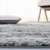 SAFAVIEH Evoke Collection 8′ x 10′ Ivory / Dark Grey EVK272G Modern Abstract Non-Shedding Living Room Bedroom Dining Home Office Area Rug(Ivory/Dark Grey)