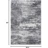 SAFAVIEH Evoke Collection 8′ x 10′ Ivory / Dark Grey EVK272G Modern Abstract Non-Shedding Living Room Bedroom Dining Home Office Area Rug(Ivory/Grey)