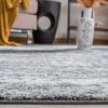SAFAVIEH Evoke Collection 8′ x 10′ Ivory / Dark Grey EVK272G Modern Abstract Non-Shedding Living Room Bedroom Dining Home Office Area Rug(Ivory/Grey)