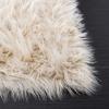 SAFAVIEH Faux Sheep Skin Collection 3′ x 5′ Ivory FSS235A Silken Glam 2.35-inch Thick Area Rug(Beige)