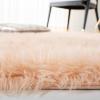 SAFAVIEH Faux Sheep Skin Collection 3′ x 5′ Ivory FSS235A Silken Glam 2.35-inch Thick Area Rug(Light Pink)