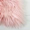SAFAVIEH Faux Sheep Skin Collection 3′ x 5′ Ivory FSS235A Silken Glam 2.35-inch Thick Area Rug(Pink)