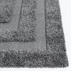 SAFAVIEH Florida Shag Collection Area Rug – 5’3″ x 7’6″, Creme & Creme, Border Design, Non-Shedding & Easy Care, 1.2-inch Thick Ideal for High Traffic Areas in Living Room, Bedroom (SG454-1111)(Grey)