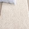 SAFAVIEH Florida Shag Collection Area Rug – 5’3″ x 7’6″, Creme & Creme, Border Design, Non-Shedding & Easy Care, 1.2-inch Thick Ideal for High Traffic Areas in Living Room, Bedroom (SG454-1111)(Beige/Dark Beige)