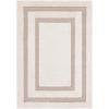 SAFAVIEH Florida Shag Collection Area Rug – 5’3″ x 7’6″, Creme & Creme, Border Design, Non-Shedding & Easy Care, 1.2-inch Thick Ideal for High Traffic Areas in Living Room, Bedroom (SG454-1111)(Beige/Dark Beige)