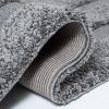 SAFAVIEH Florida Shag Collection Area Rug – 5’3″ x 7’6″, Creme & Creme, Border Design, Non-Shedding & Easy Care, 1.2-inch Thick Ideal for High Traffic Areas in Living Room, Bedroom (SG454-1111)(Grey)