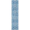 SAFAVIEH Florida Shag Collection Area Rug – 8’6″ x 12′, Cream & Smoke, Modern Ogee Design, Non-Shedding & Easy Care, 1.2-inch Thick Ideal for High Traffic Areas in Living Room, Bedroom (SG461-1179)(Blue/Ivory)