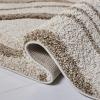 SAFAVIEH Florida Shag Collection Area Rug – 8’6″ x 12′, Cream & Smoke, Modern Ogee Design, Non-Shedding & Easy Care, 1.2-inch Thick Ideal for High Traffic Areas in Living Room, Bedroom (SG461-1179)(Ivory/Beige)