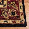 SAFAVIEH Heritage Collection Area Rug – 5′ x 8′, Black & Red, Handmade Traditional Oriental Wool, Ideal for High Traffic Areas in Living Room, Bedroom (HG953A)(Red / Black)