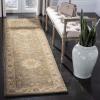 SAFAVIEH Heritage Collection Area Rug – 5′ x 8′, Green & Taupe, Handmade Traditional Oriental Wool, Ideal for High Traffic Areas in Living Room, Bedroom (HG954A)(Green/Taupe)