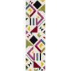 SAFAVIEH Hollywood Collection Area Rug – 6’7″ Square, Ivory & Rose, Mid-Century Modern Design, Non-Shedding & Easy Care, Ideal for High Traffic Areas in Living Room, Bedroom (HLW700A)(Ivory/Rose)
