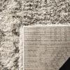 SAFAVIEH Hudson Shag Collection Area Rug – 5’1″ x 7’6″, Ivory & Grey, Moroccan Design, Non-Shedding & Easy Care, 2-inch Thick Ideal for High Traffic Areas in Living Room, Bedroom (SGH376A)(Ivory/Grey)