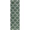SAFAVIEH Hudson Shag Collection Area Rug – 5’3″ x 7’6″, Grey & Ivory, Moroccan Trellis Design, Non-Shedding & Easy Care, 2-inch Thick Ideal for High Traffic Areas in Living Room, Bedroom (SGH280B)(Light Green/Ivory)