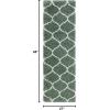 SAFAVIEH Hudson Shag Collection Area Rug – 5’3″ x 7’6″, Grey & Ivory, Moroccan Trellis Design, Non-Shedding & Easy Care, 2-inch Thick Ideal for High Traffic Areas in Living Room, Bedroom (SGH280B)(Light Green/Ivory)