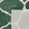 SAFAVIEH Hudson Shag Collection Area Rug – 5’3″ x 7’6″, Grey & Ivory, Moroccan Trellis Design, Non-Shedding & Easy Care, 2-inch Thick Ideal for High Traffic Areas in Living Room, Bedroom (SGH280B)(Light Green/Ivory)