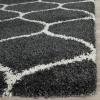 SAFAVIEH Hudson Shag Collection Area Rug – 5’3″ x 7’6″, Grey & Ivory, Moroccan Trellis Design, Non-Shedding & Easy Care, 2-inch Thick Ideal for High Traffic Areas in Living Room, Bedroom (SGH280B)(Dark Grey/Ivory)