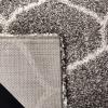 SAFAVIEH Hudson Shag Collection Area Rug – 5’3″ x 7’6″, Grey & Ivory, Moroccan Trellis Design, Non-Shedding & Easy Care, 2-inch Thick Ideal for High Traffic Areas in Living Room, Bedroom (SGH280B)(Grey/Ivory)