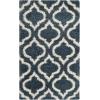 SAFAVIEH Hudson Shag Collection Area Rug – 6′ x 9′, Grey & Ivory, Moroccan Design, Non-Shedding & Easy Care, 2-inch Thick Ideal for High Traffic Areas in Living Room, Bedroom (SGH284B)(Slate Blue/Ivory)
