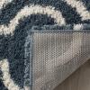 SAFAVIEH Hudson Shag Collection Area Rug – 6′ x 9′, Grey & Ivory, Moroccan Design, Non-Shedding & Easy Care, 2-inch Thick Ideal for High Traffic Areas in Living Room, Bedroom (SGH284B)(Slate Blue/Ivory)