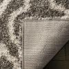 SAFAVIEH Hudson Shag Collection Area Rug – 6′ x 9′, Grey & Ivory, Moroccan Design, Non-Shedding & Easy Care, 2-inch Thick Ideal for High Traffic Areas in Living Room, Bedroom (SGH284B)(Grey/Ivory)